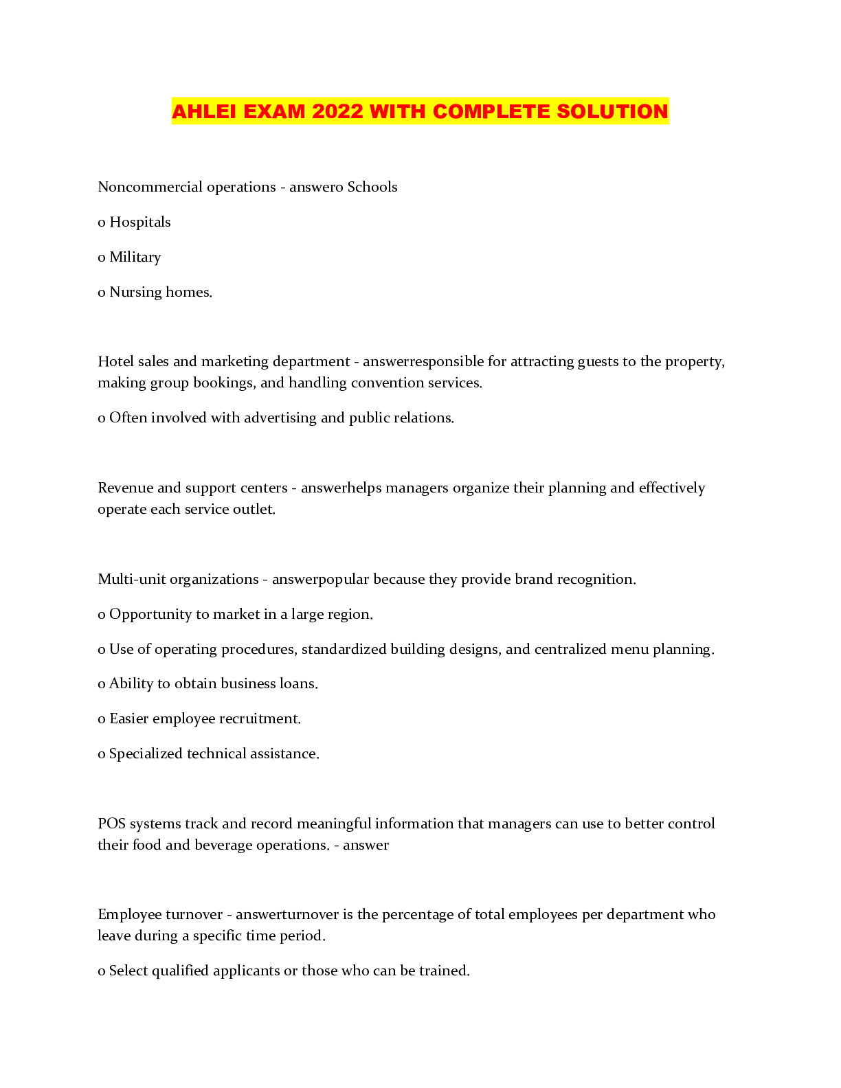 Preview image of AHLEI EXAM 2022 WITH COMPLETE SOLUTION document